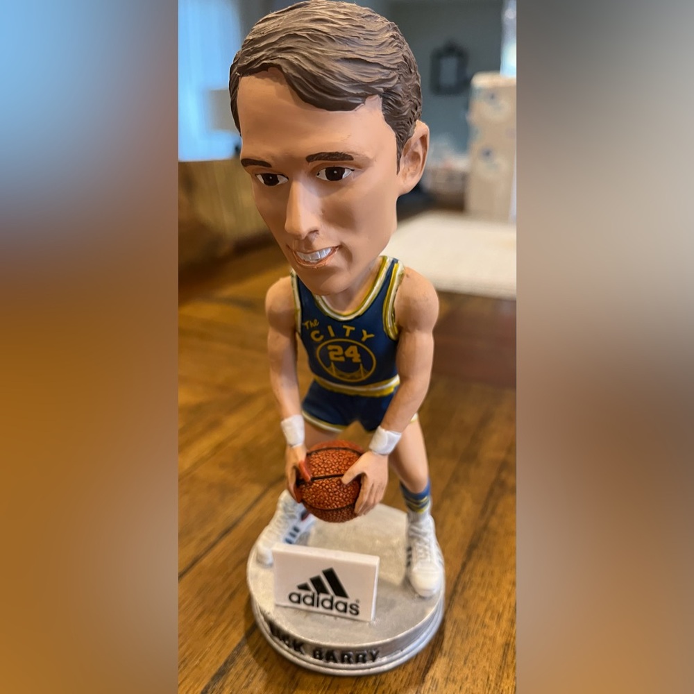 RARE SGA Golden State Warriors Rick Barry Bobblehead SGA